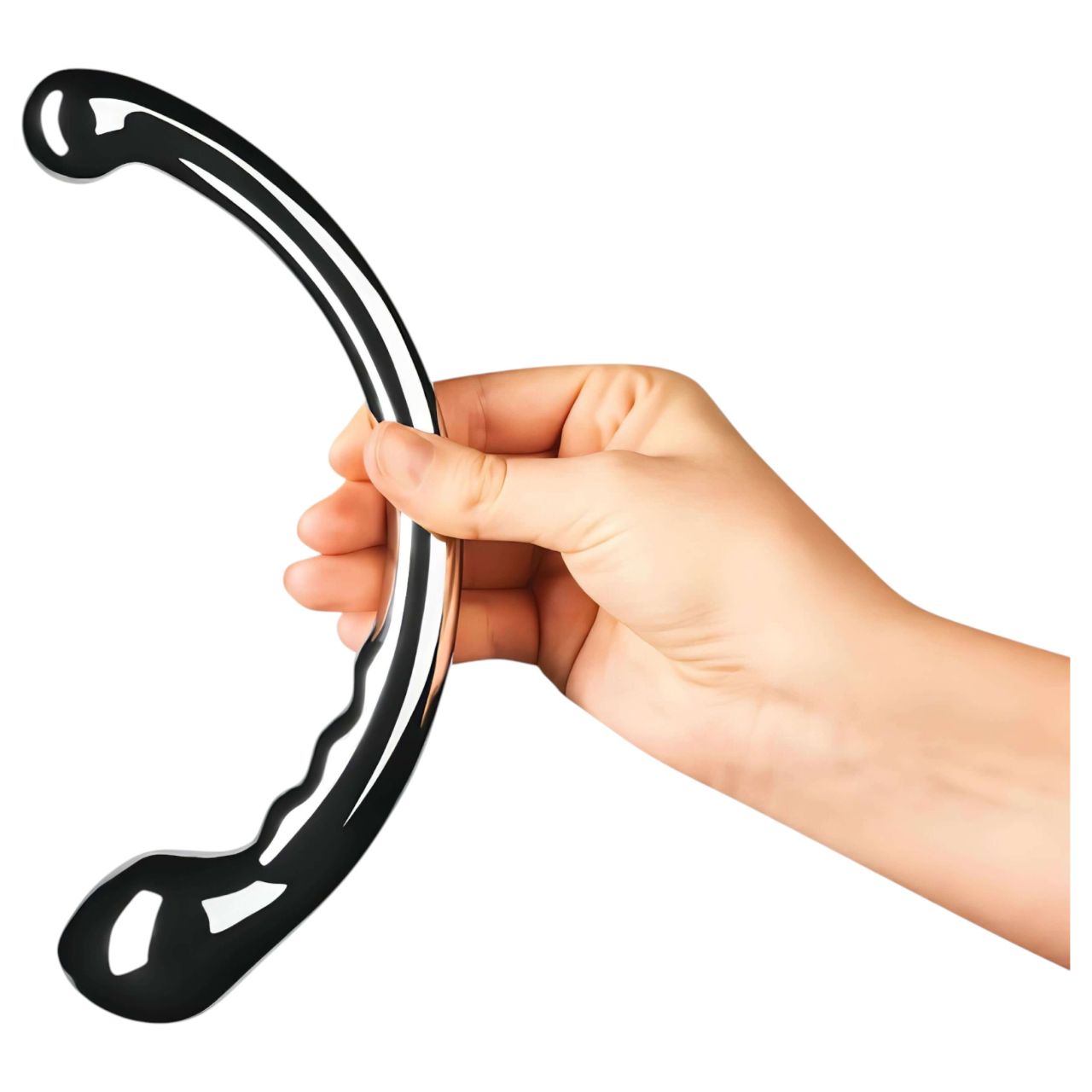 Le Wand - kétvégű rozsdamentes acél dildó (ezüst) Le Wand - kétvégű rozsdamentes acél dildó (ezüst)