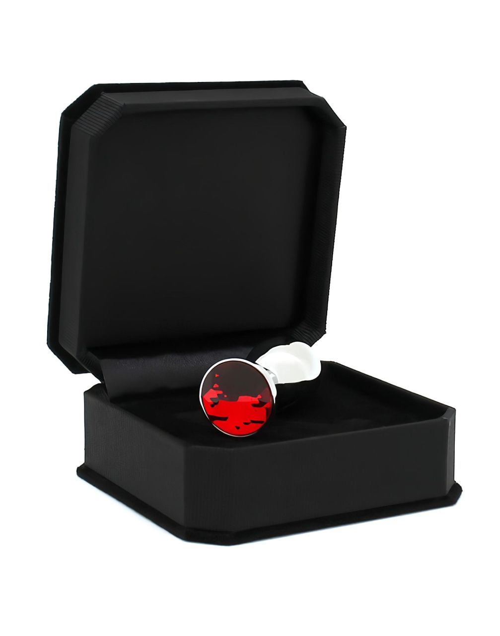 Rimba XS - piros köves, fém anál plug (ezüst) Rimba XS - piros köves, fém anál plug (ezüst)