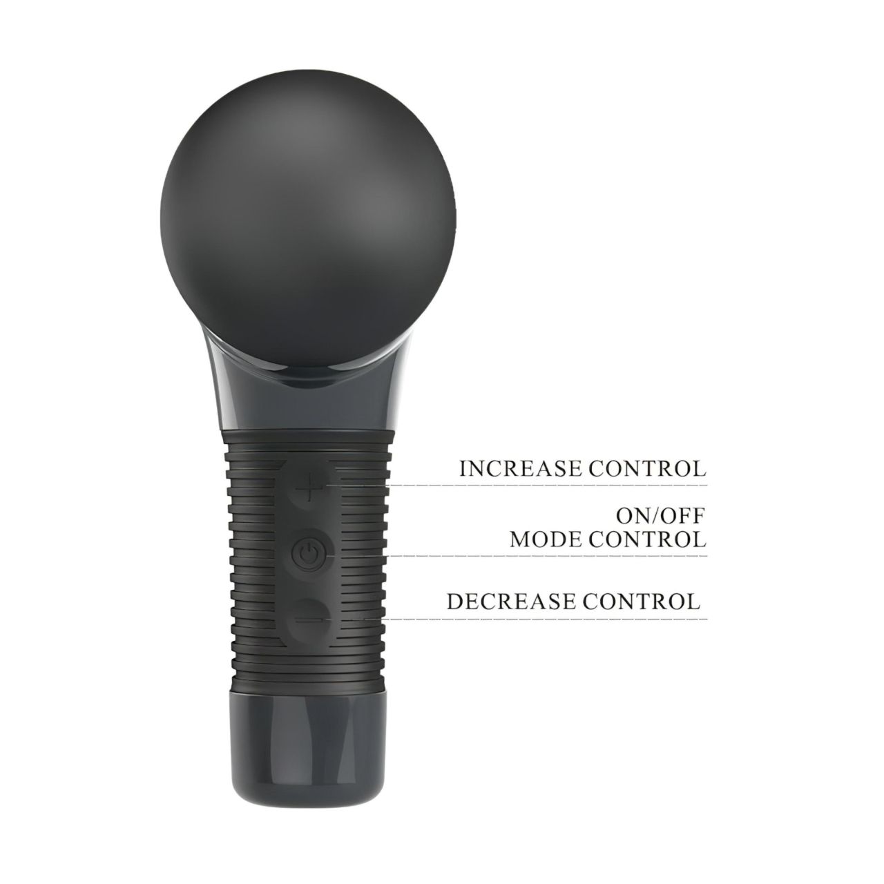 Pretty Love Magic Gun - masszírozó pisztoly (fekete)