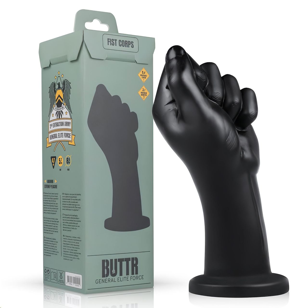 BUTTR Fist Corps - fisting dildó (fekete) BUTTR Fist Corps - fisting dildó (fekete)