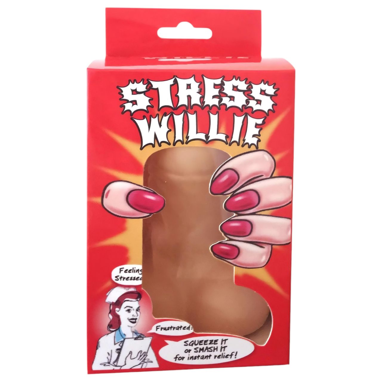 Stress Willie - stresszlabda - fütyi (natúr)