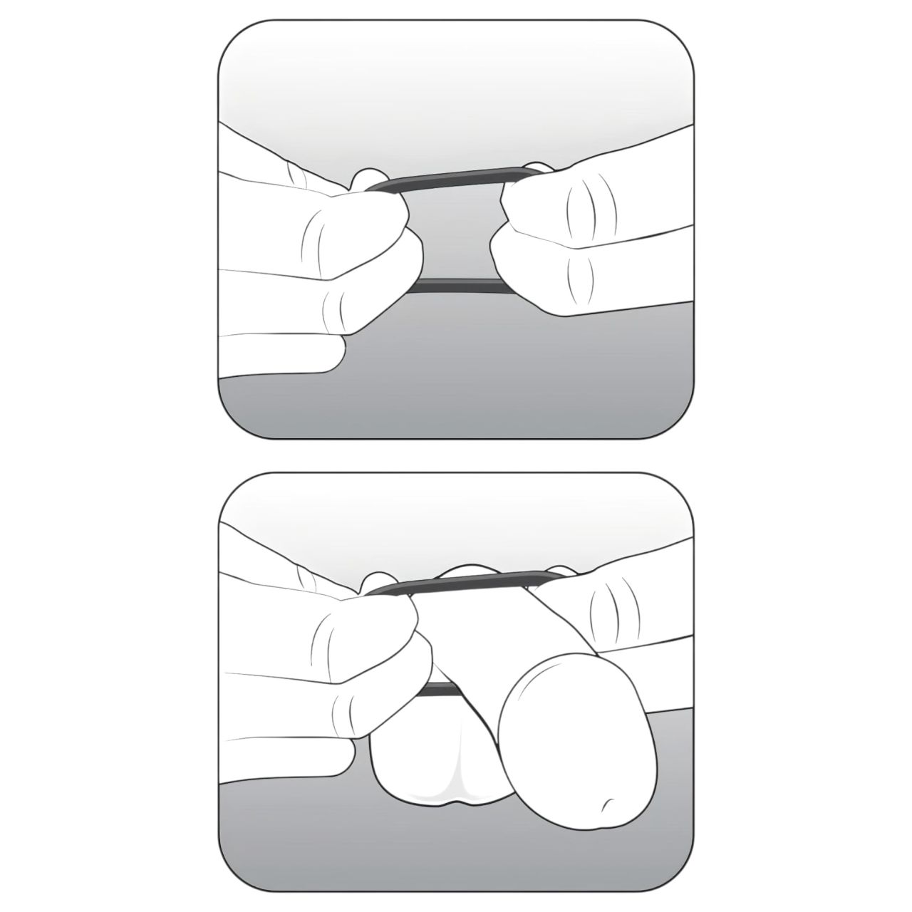 Stay Hard - péniszgyűrű szett (fekete) Stay Hard - péniszgyűrű szett (fekete)