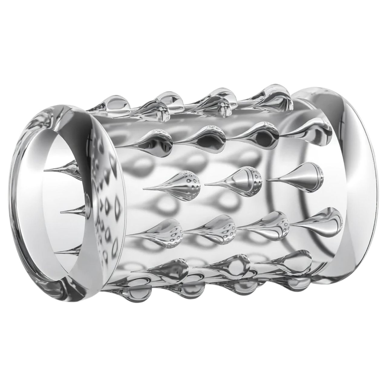 Stay Hard - gömbös péniszmandzsetta (átlátszó)