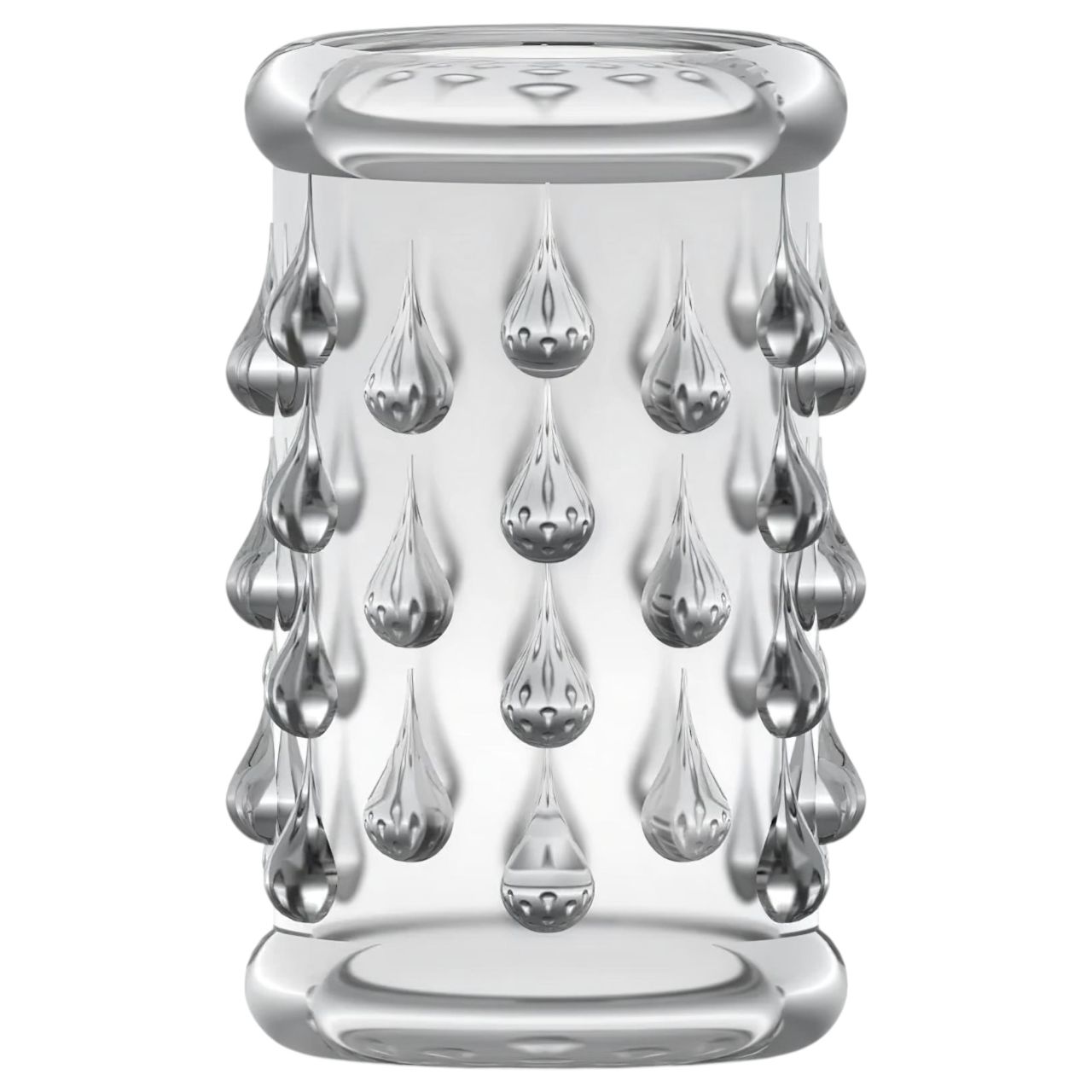 Stay Hard - gömbös péniszmandzsetta (átlátszó)