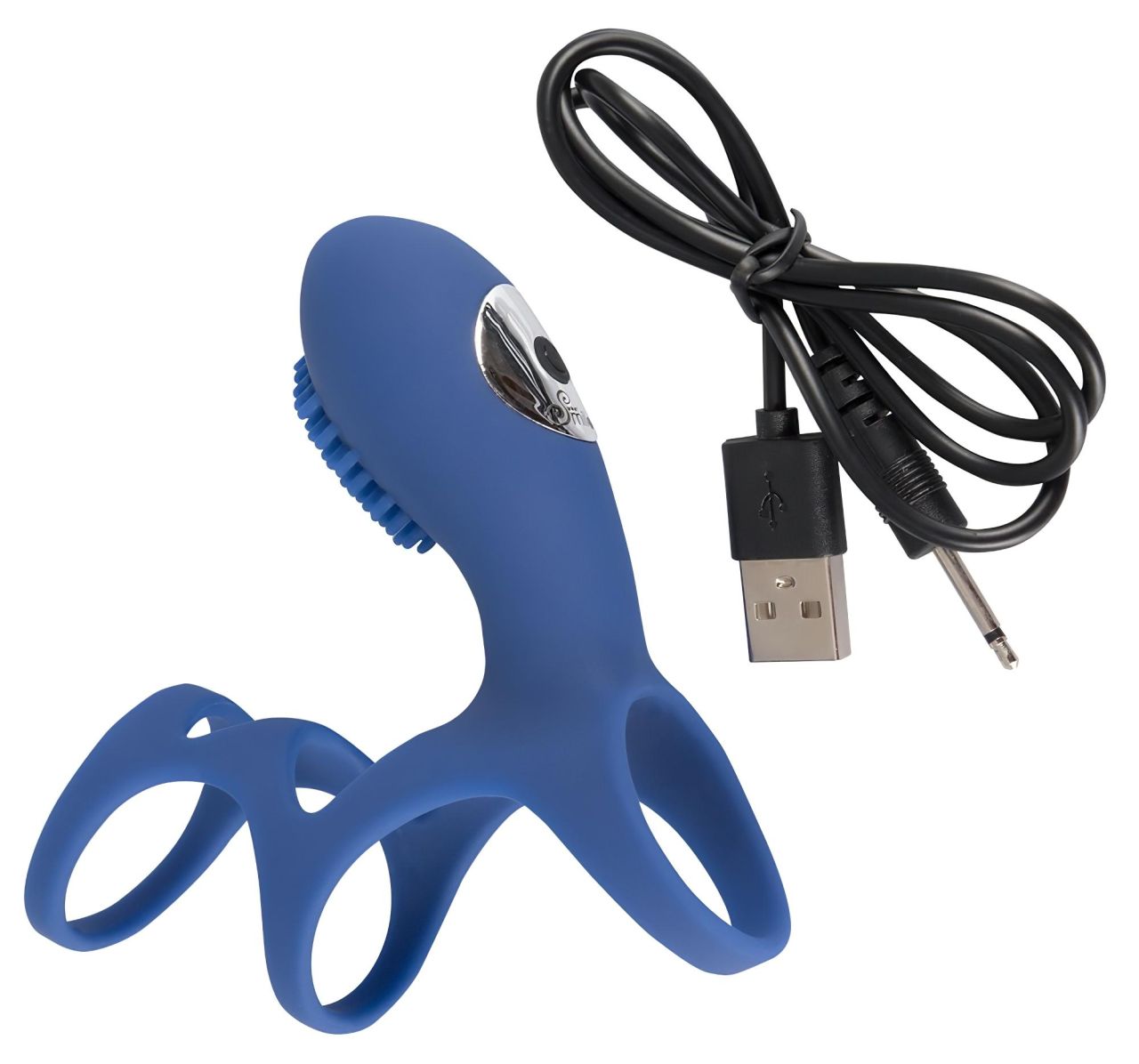 SMILE Couple - akkus, vibrációs péniszmandzsetta (kék) SMILE Couple - akkus, vibrációs péniszmandzsetta (kék)