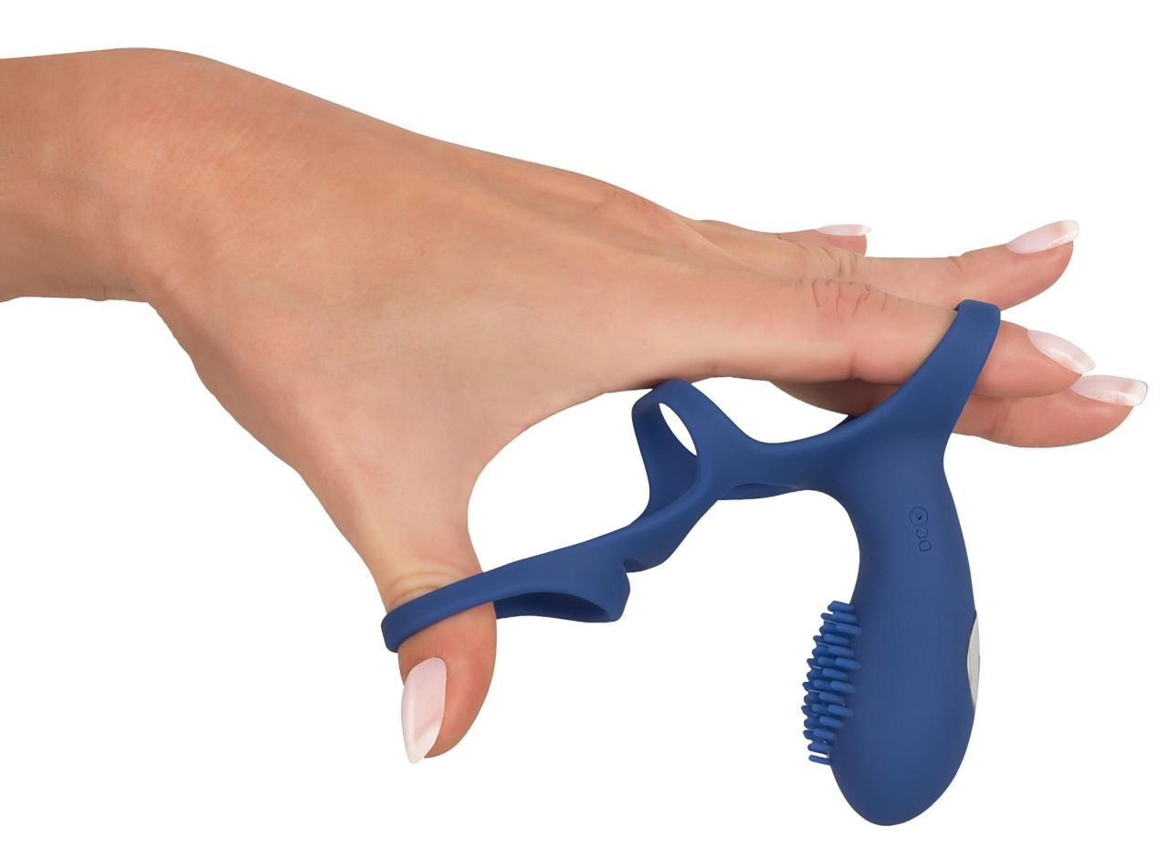 SMILE Couple - akkus, vibrációs péniszmandzsetta (kék) SMILE Couple - akkus, vibrációs péniszmandzsetta (kék)