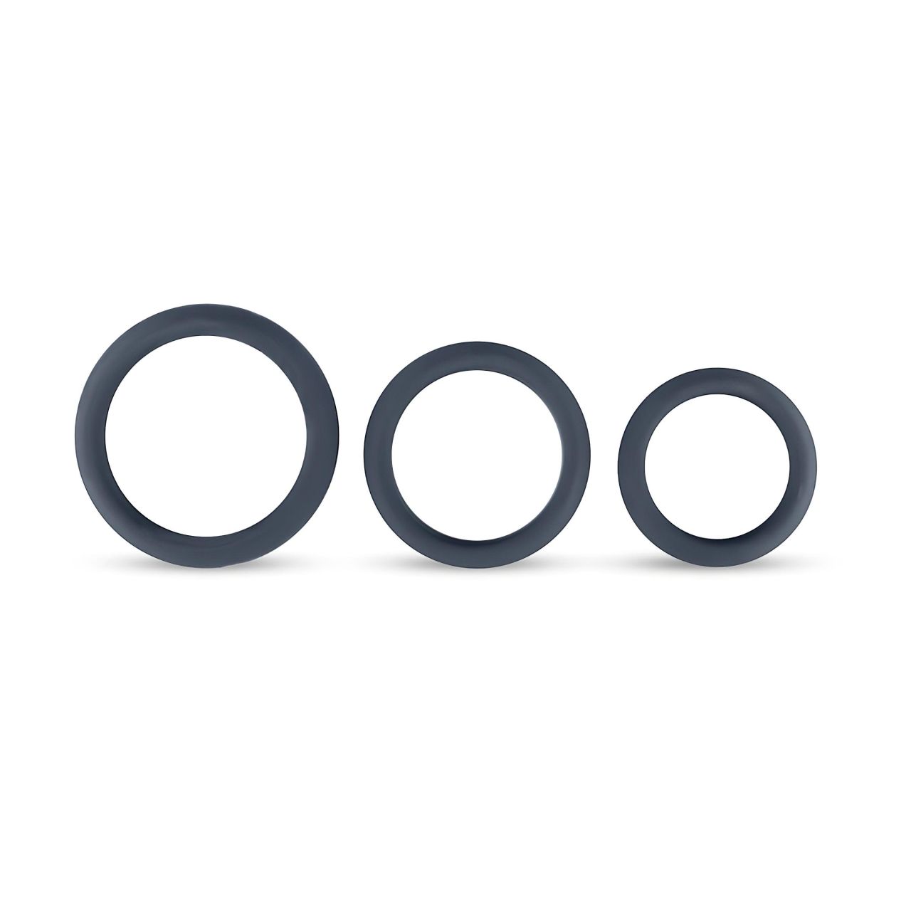 Boners - szilikon péniszgyűrű szett - 3db (szürke) Boners - szilikon péniszgyűrű szett - 3db (szürke)