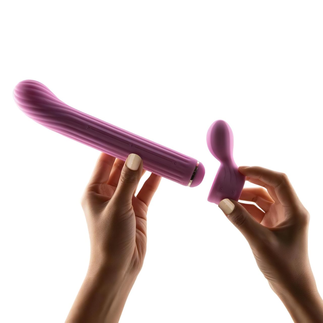 Magic Stick - vibrátor, cserélhető feltétekkel (pink) Magic Stick - vibrátor, cserélhető feltétekkel (pink)