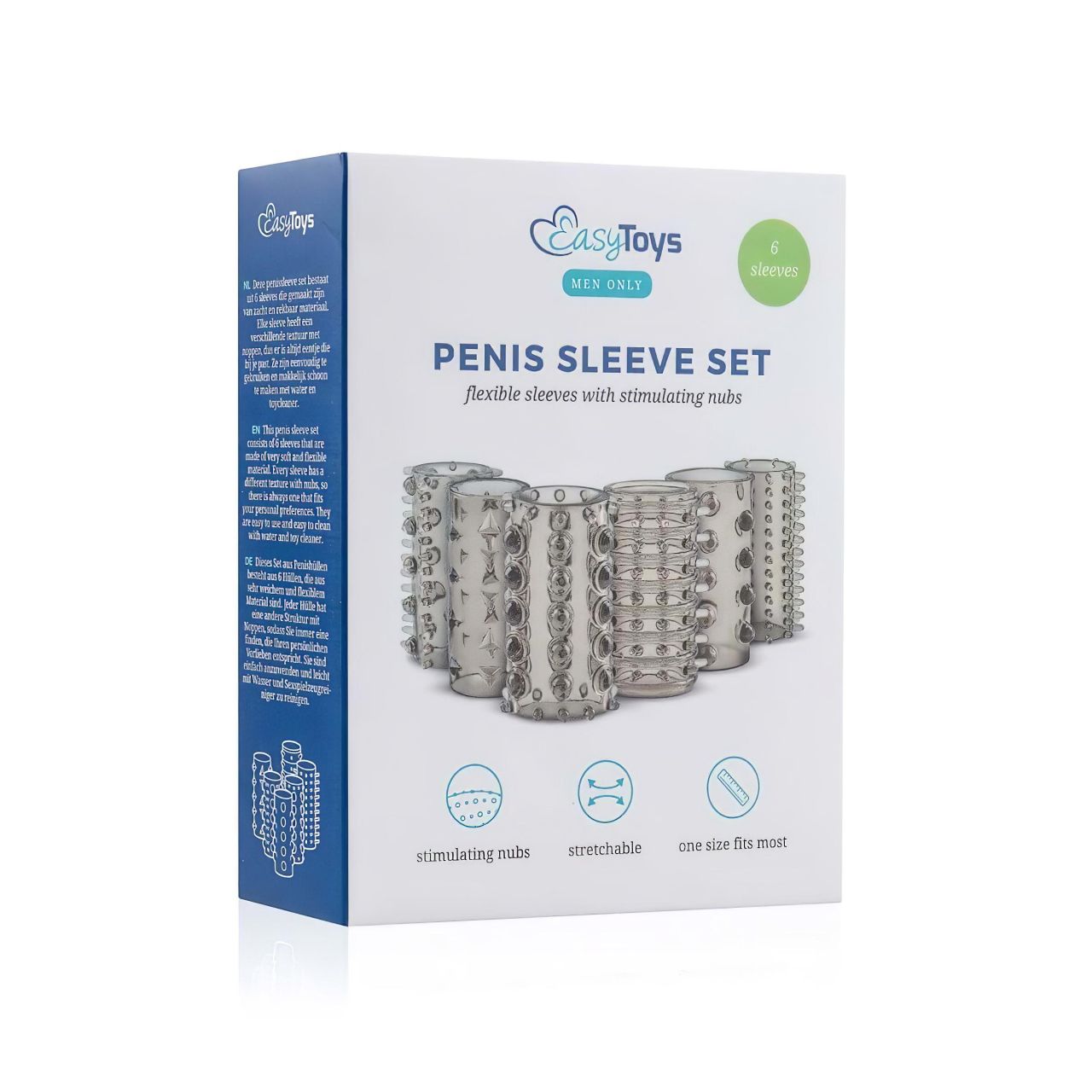 Easytoys Penis Sleeve - péniszmandzsetta szett - szürke (6db) Easytoys Penis Sleeve - péniszmandzsetta szett - szürke (6db)