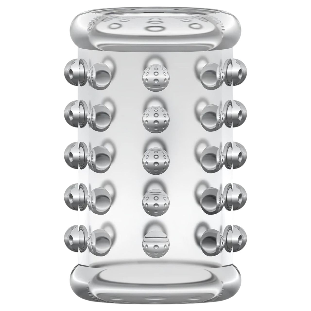 Stay Hard - pöttyös péniszmandzsetta (átlátszó)