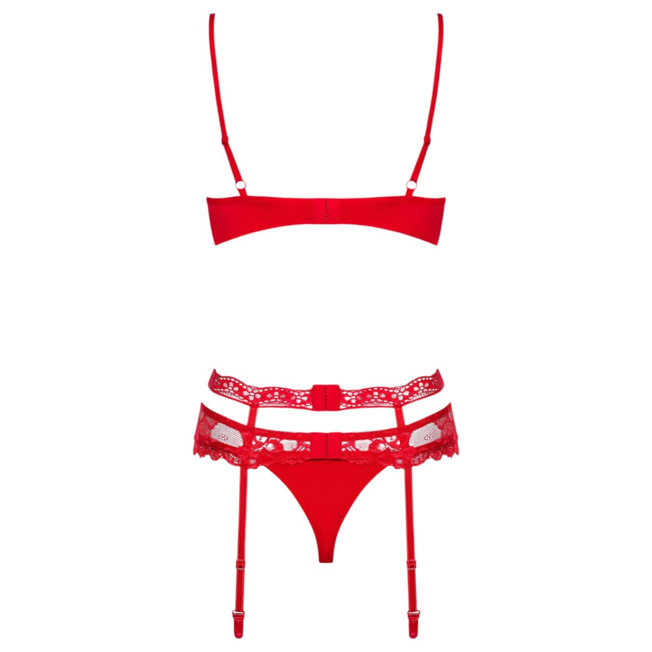 / Obsessive Heartina - fehérnemű szett (piros) / Obsessive Heartina - fehérnemű szett (piros)