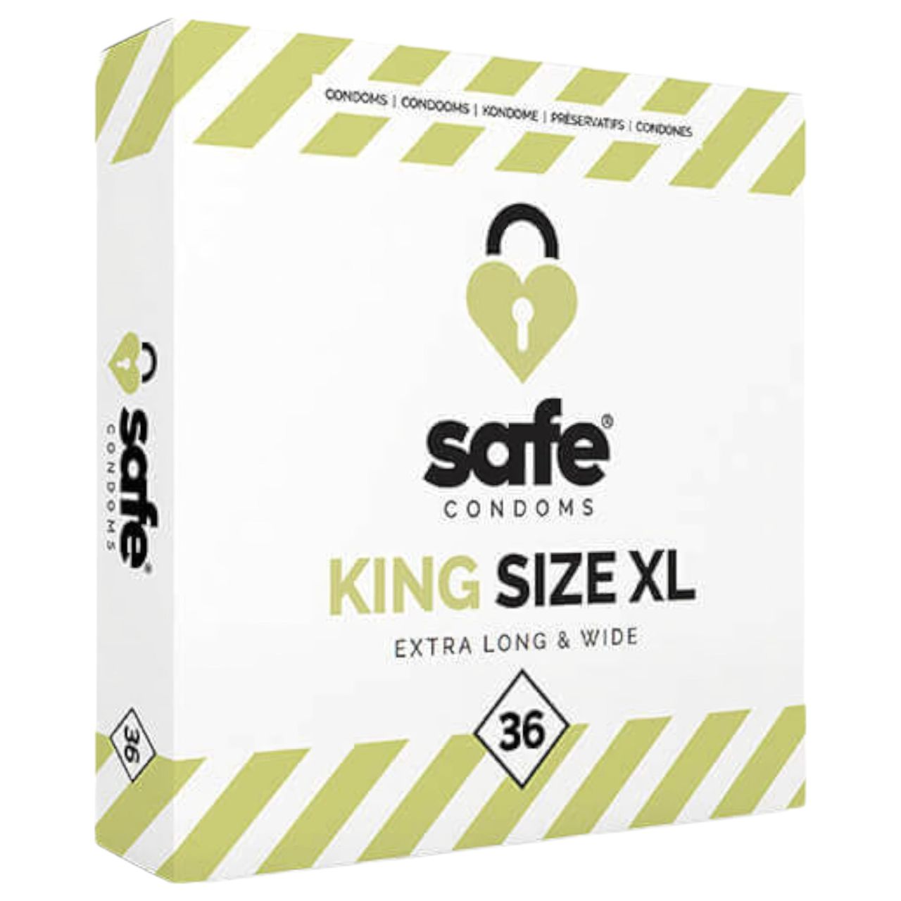 SAFE King Size XL - extra nagy óvszer (36db) SAFE King Size XL - extra nagy óvszer (36db)