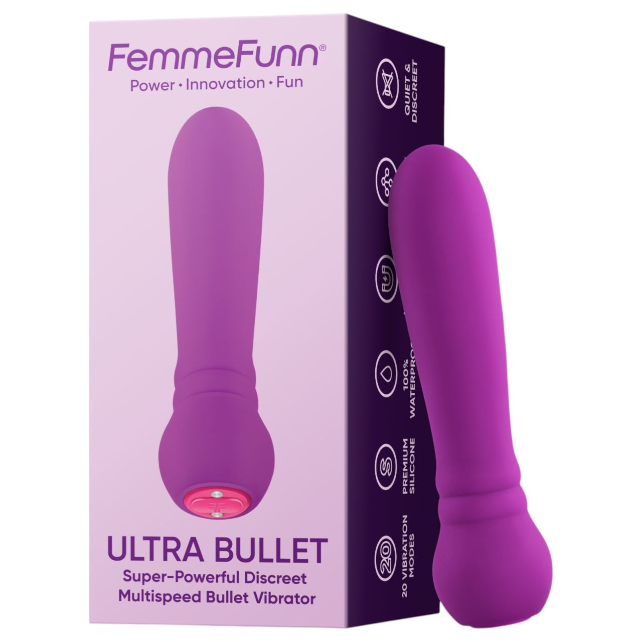 FemmeFunn Ultra Bullet - prémium rúdvibrátor (lila) FemmeFunn Ultra Bullet - prémium rúdvibrátor (lila)
