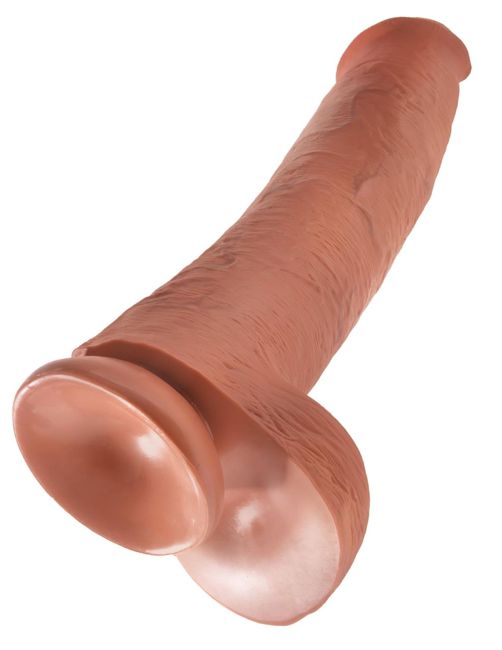 / King Cock 15 - óriás dildó (38cm) - sötét natúr / King Cock 15 - óriás dildó (38cm) - sötét natúr
