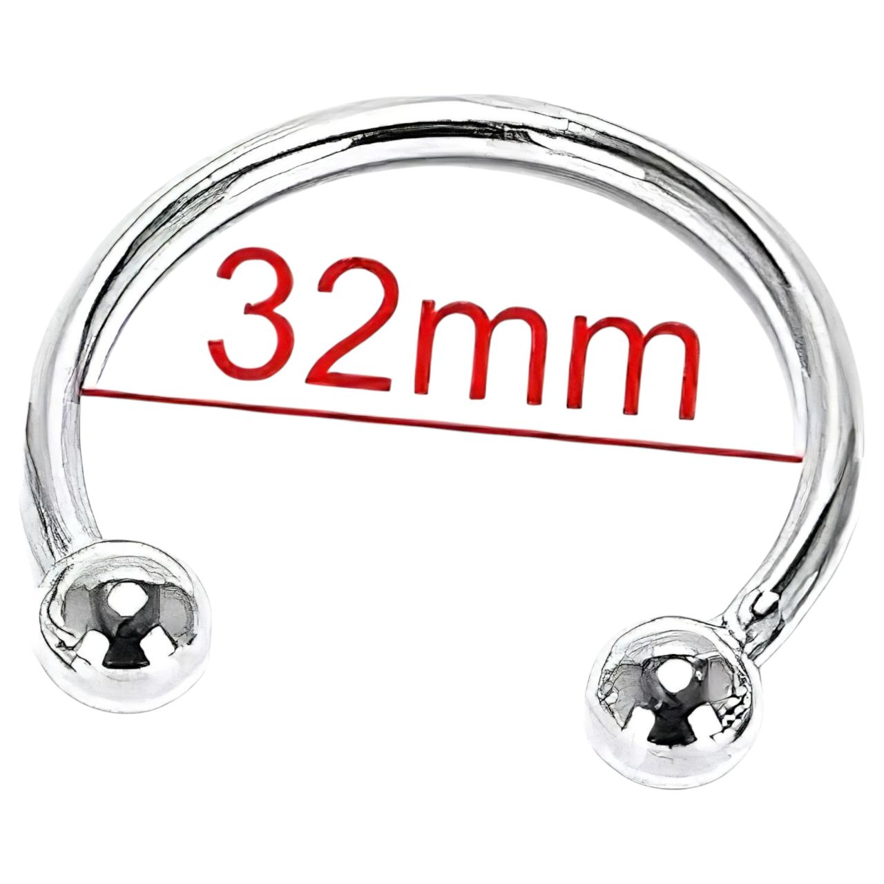 Rozsdamentes fém makkgyűrű - ejakuláció késleltetéshez (32 mm)