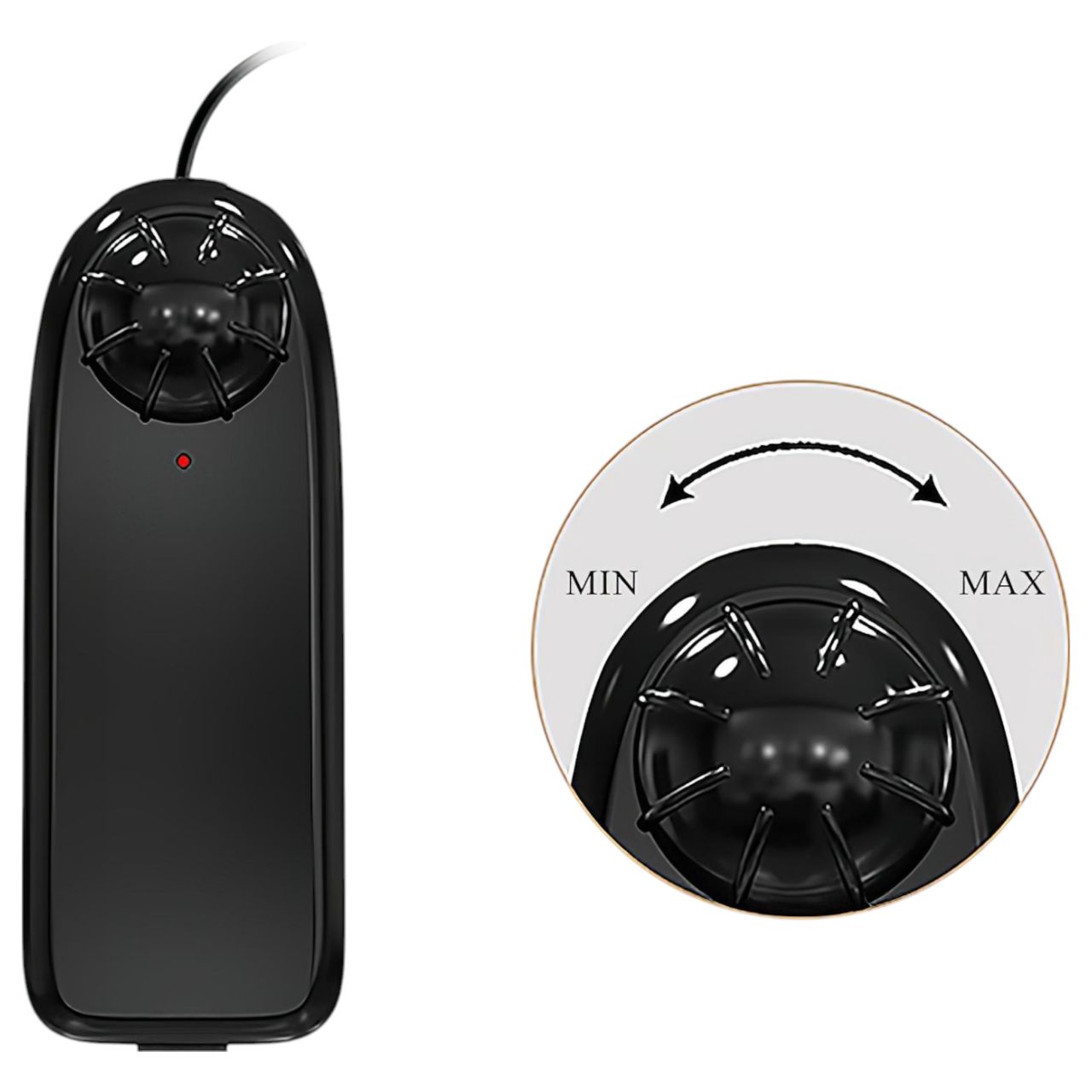 Baile Zebulon - élethű, herés vibrátor - 19cm (natúr)