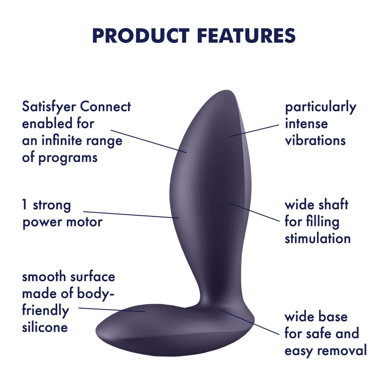 Satisfyer Power Plug - okos anál vibrátor (lila) Satisfyer Power Plug - okos anál vibrátor (lila)