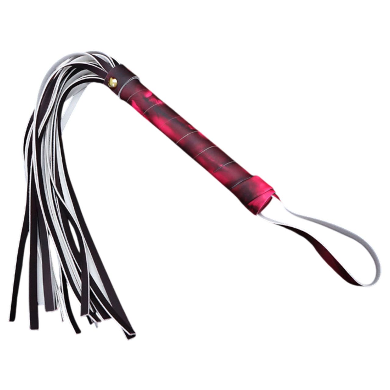 Csapásra színt váltó ostor (fekete)