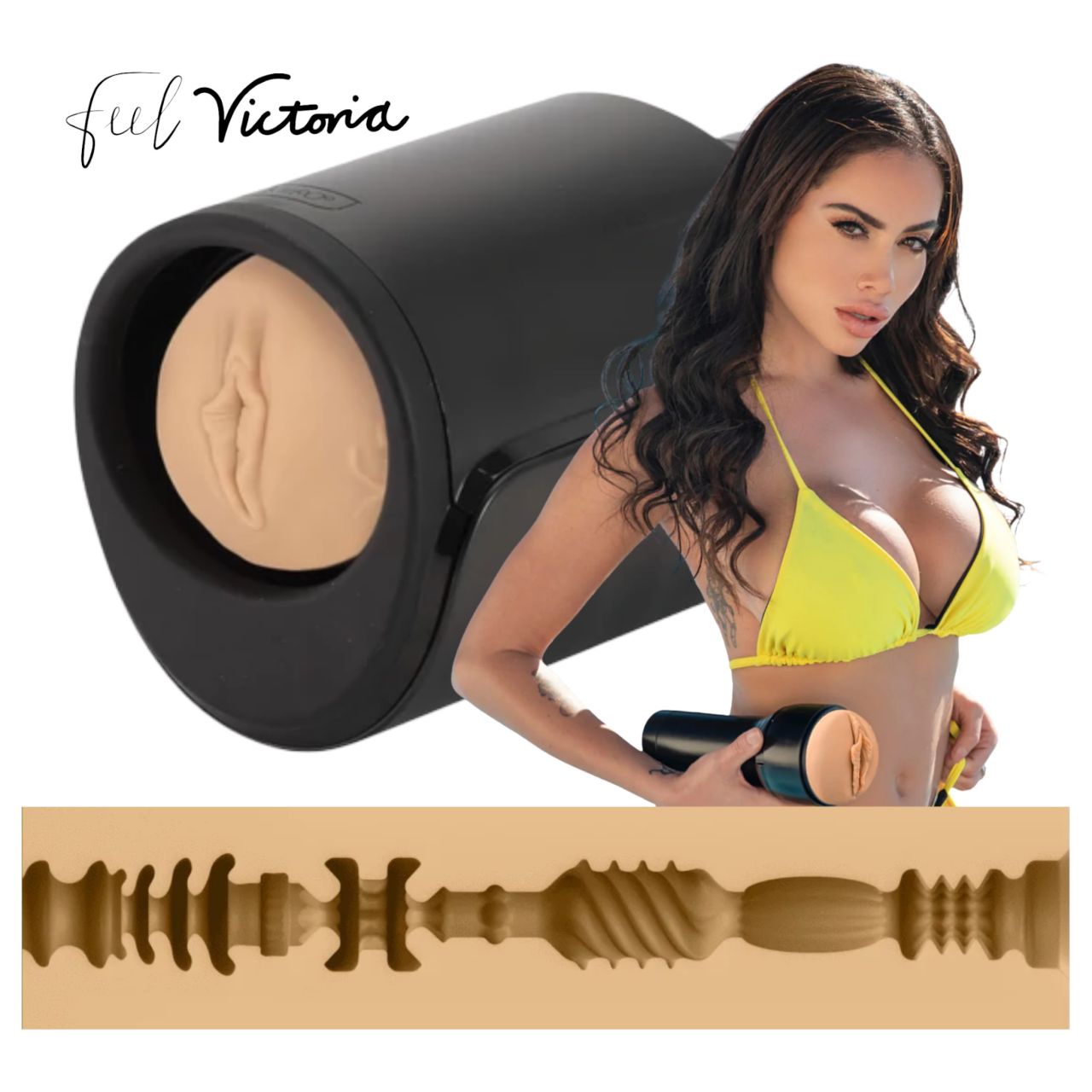 Kiiroo Keon Wifi + Victoria June - műpunci maszturbátor (natúr) Kiiroo Keon Wifi + Victoria June - műpunci maszturbátor (natúr)