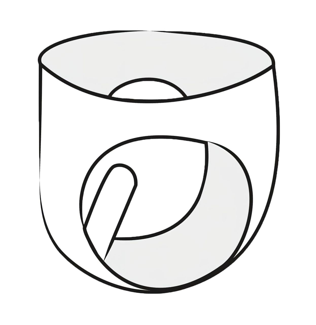 LATEX - női bugyi hüvelyóvszerrel (fekete) LATEX - női bugyi hüvelyóvszerrel (fekete)