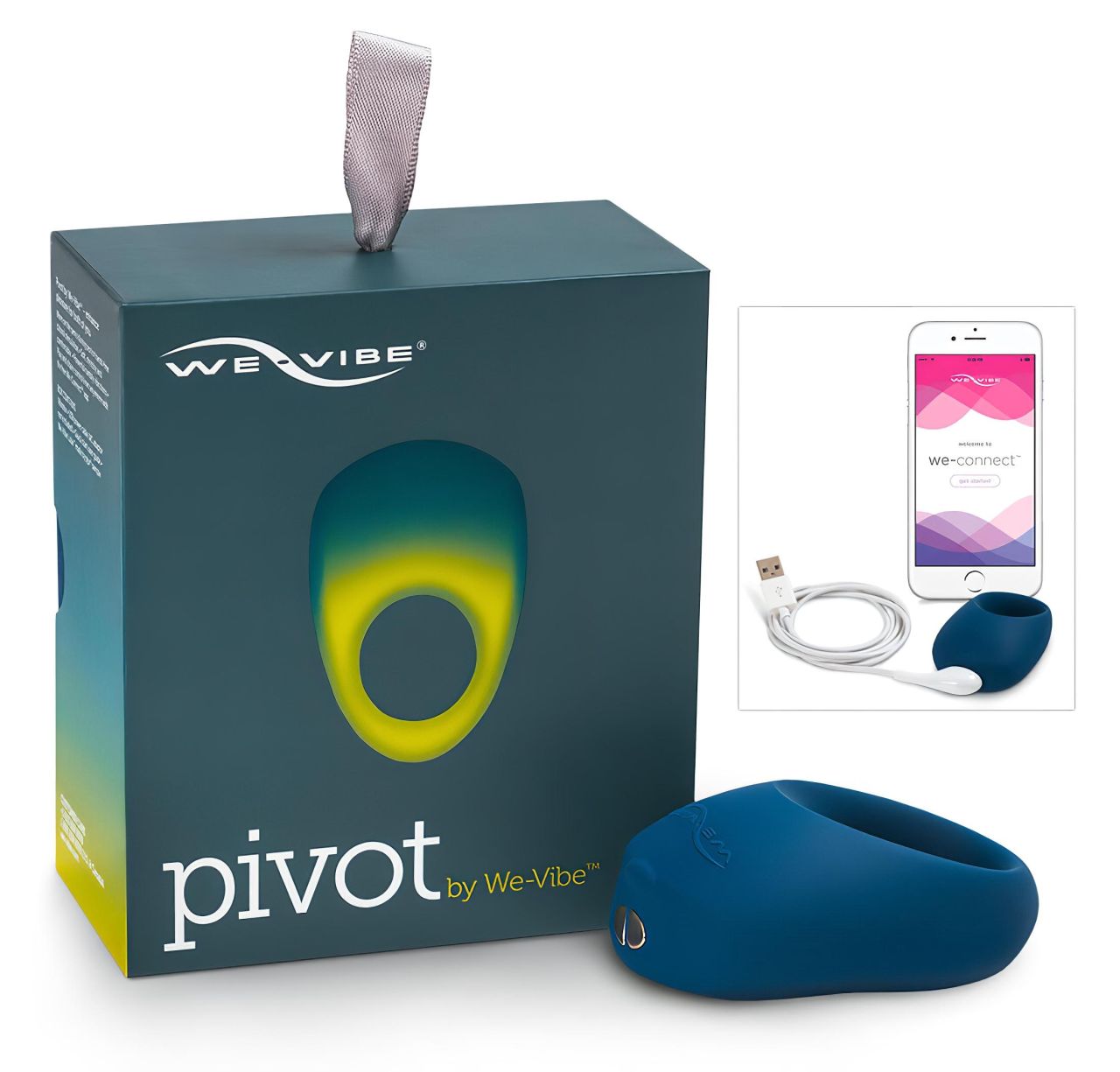We-Vibe Pivot - akkus, vibrációs péniszgyűrű (éjkék) We-Vibe Pivot - akkus, vibrációs péniszgyűrű (éjkék)
