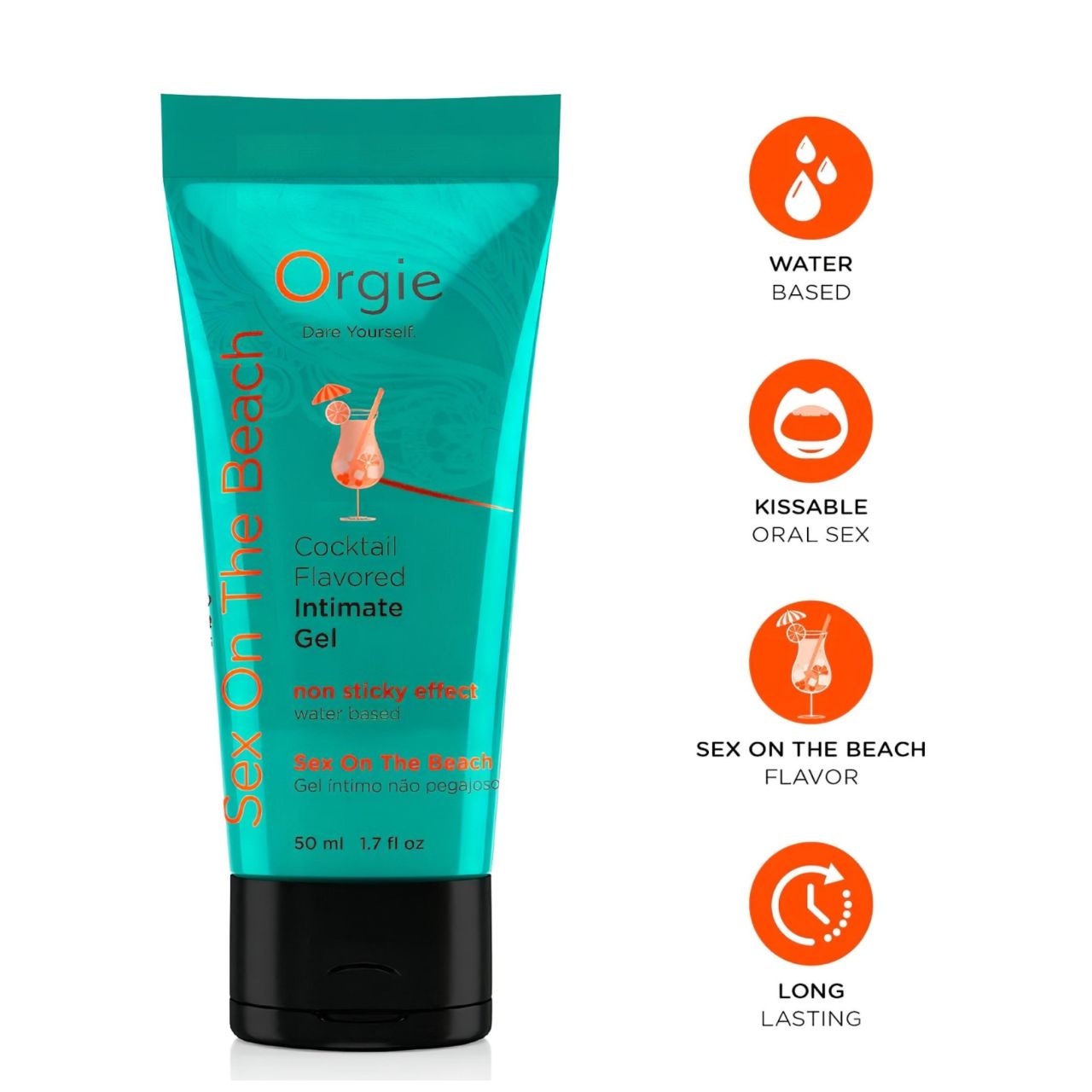 Orgie Cocktail - ehető síkosító - Sex On The Beach (50ml) Orgie Cocktail - ehető síkosító - Sex On The Beach (50ml)