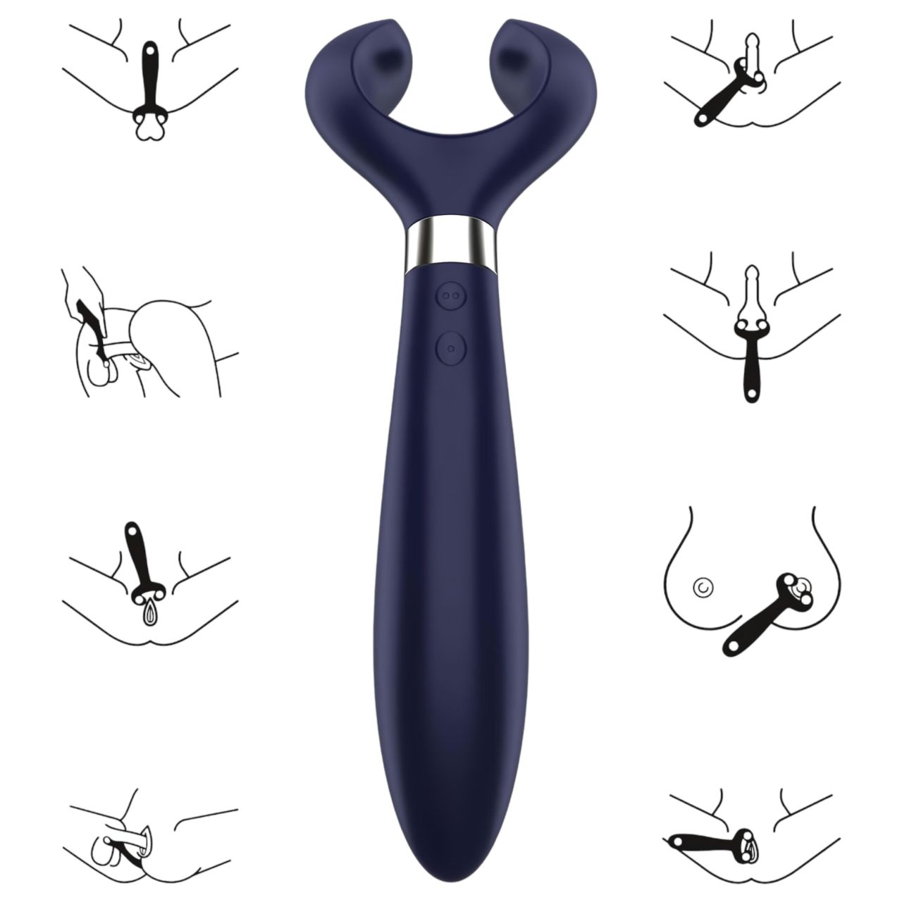 Satisfyer Endless Fun - akkus, vízálló párvibrátor (kék) Satisfyer Endless Fun - akkus, vízálló párvibrátor (kék)