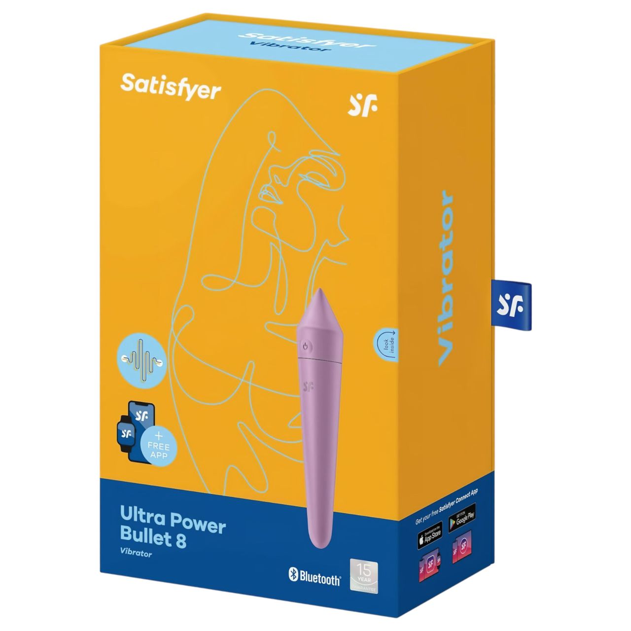 Satisfyer Ultra Power Bullet 8 - okos vízálló vibrátor (lila) Satisfyer Ultra Power Bullet 8 - okos vízálló vibrátor (lila)