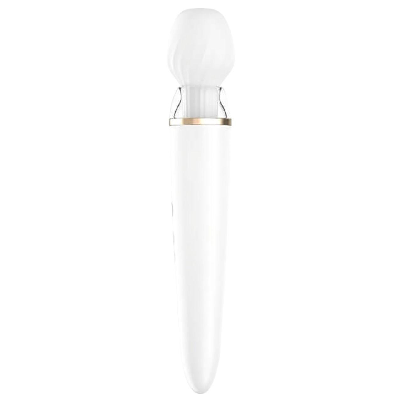 Satisfyer Double Wand-er - okos masszírozó vibrátor (fehér) Satisfyer Double Wand-er - okos masszírozó vibrátor (fehér)
