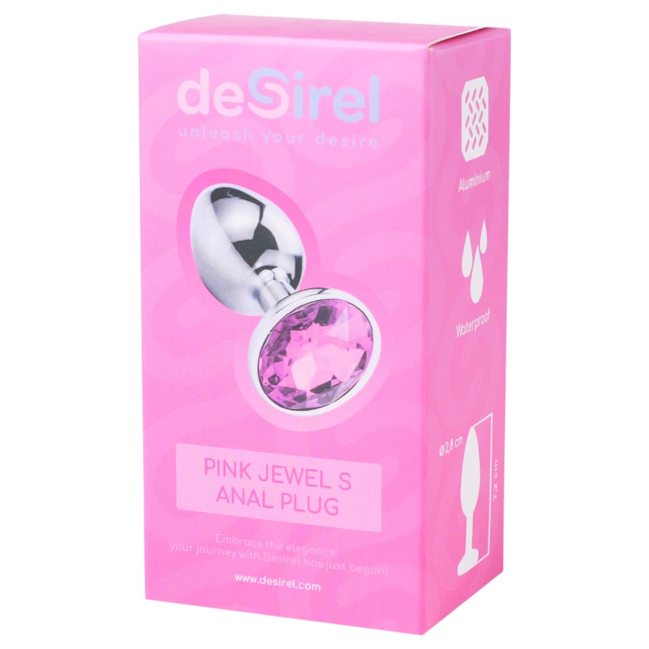 Desirel Pink Jewel S - anál plug (ezüst-pink) Desirel Pink Jewel S - anál plug (ezüst-pink)