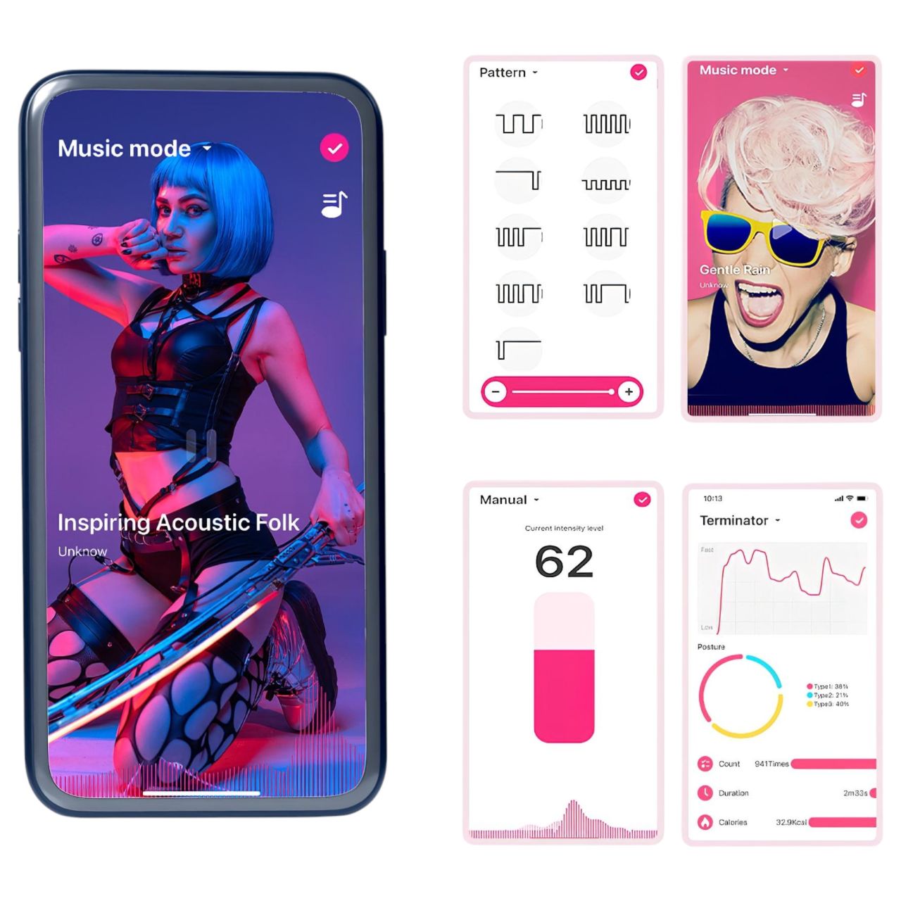 Magic Motion - párvibrátor szett (pink-zöld) Magic Motion - párvibrátor szett (pink-zöld)