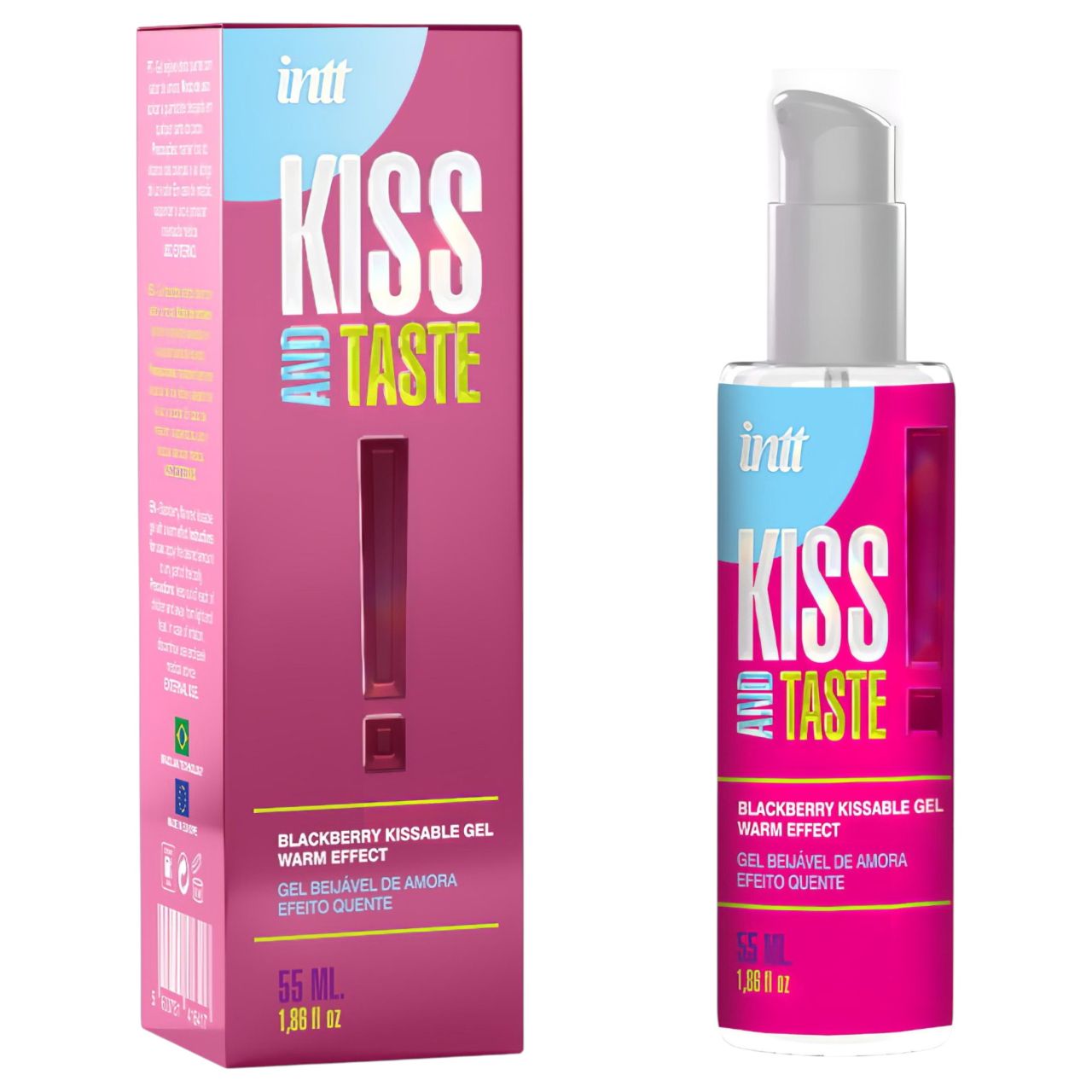 Intt Kiss and Taste - melegítő hatású síkosító gél - szeder (55ml) Intt Kiss and Taste - melegítő hatású síkosító gél - szeder (55ml)