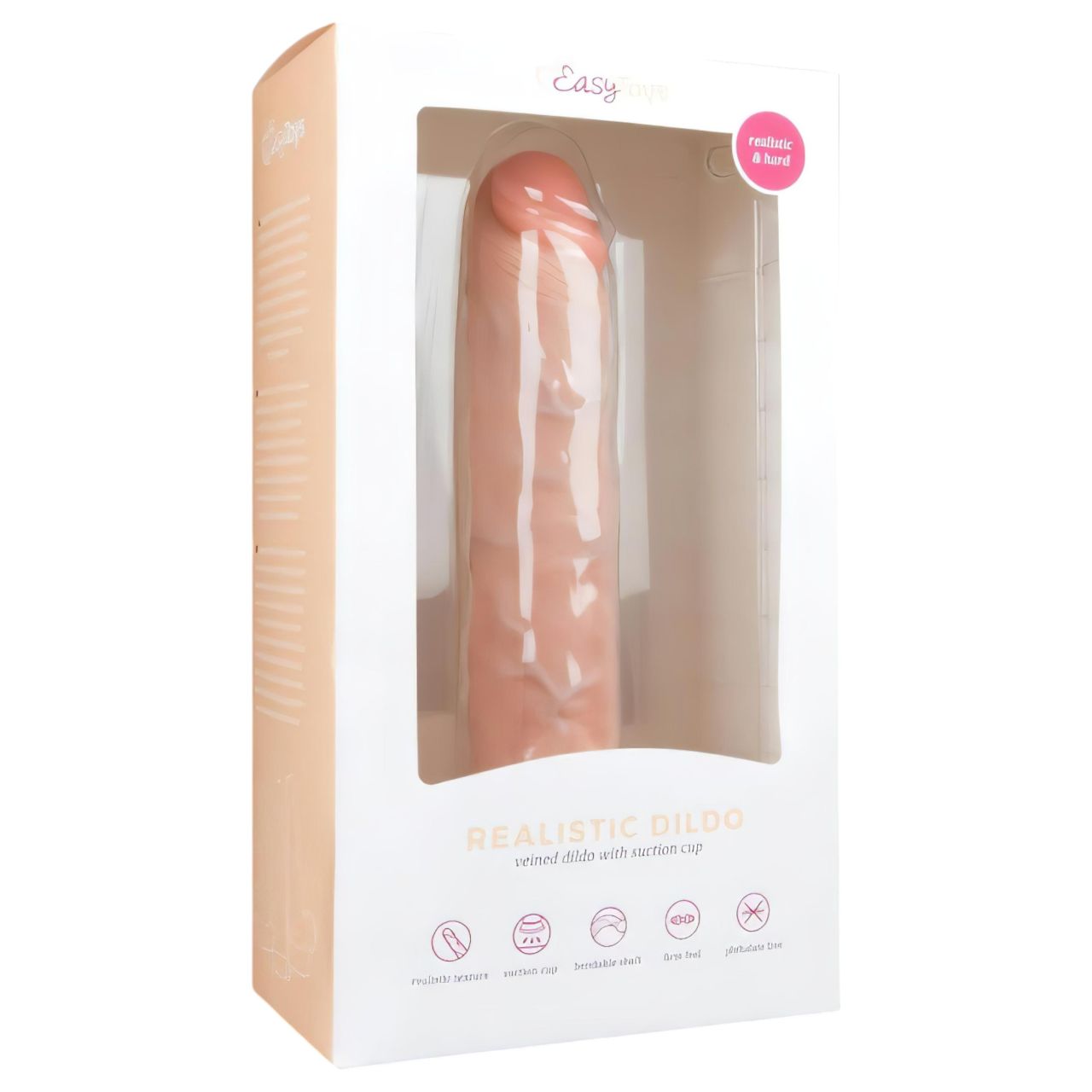 Easytoys - tapadókorongos extra nagy dildó (28,5cm) - natúr Easytoys - tapadókorongos extra nagy dildó (28,5cm) - natúr