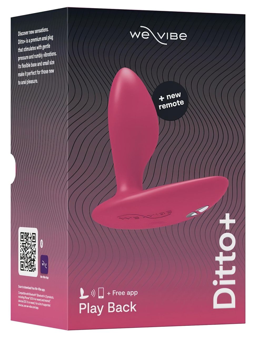 / We-Vibe Ditto+ - App-vezérelt análvibrátor (pink)