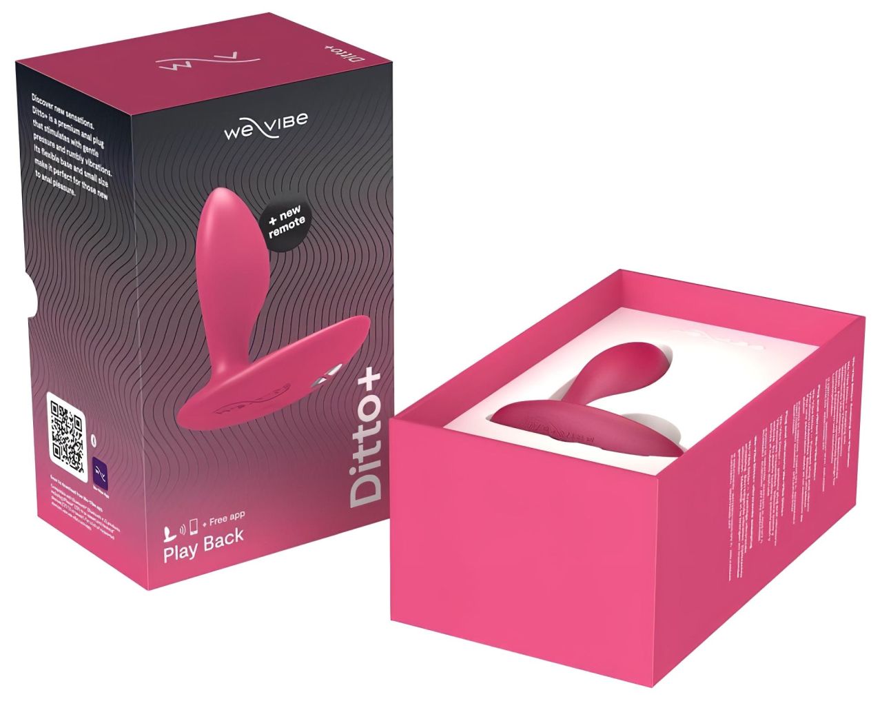 / We-Vibe Ditto+ - App-vezérelt análvibrátor (pink)