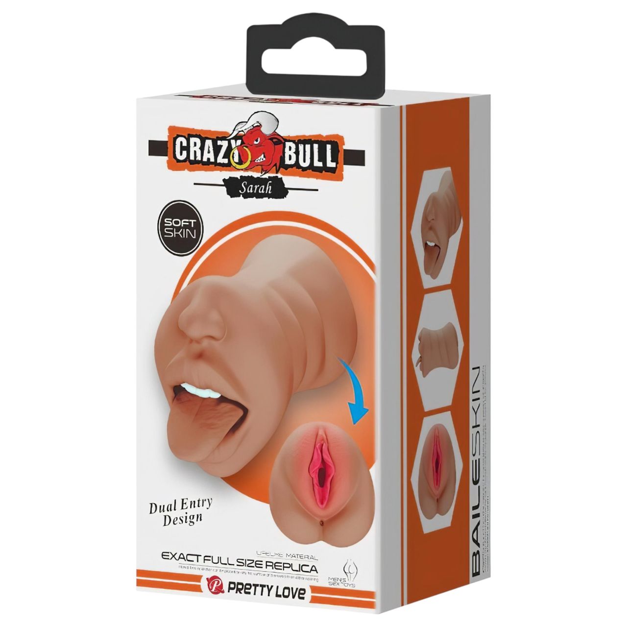 Crazy Bull - száj-és punci maszturbátor (natúr) Crazy Bull - száj-és punci maszturbátor (natúr)