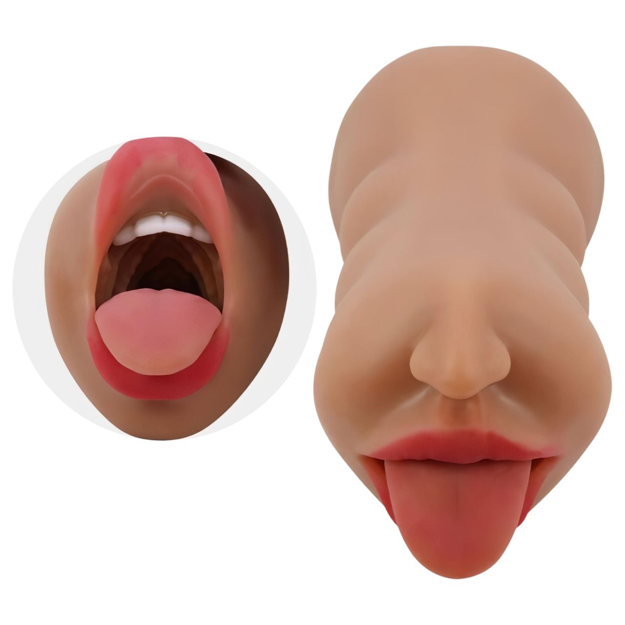 Crazy Bull - száj-és punci maszturbátor (natúr) Crazy Bull - száj-és punci maszturbátor (natúr)