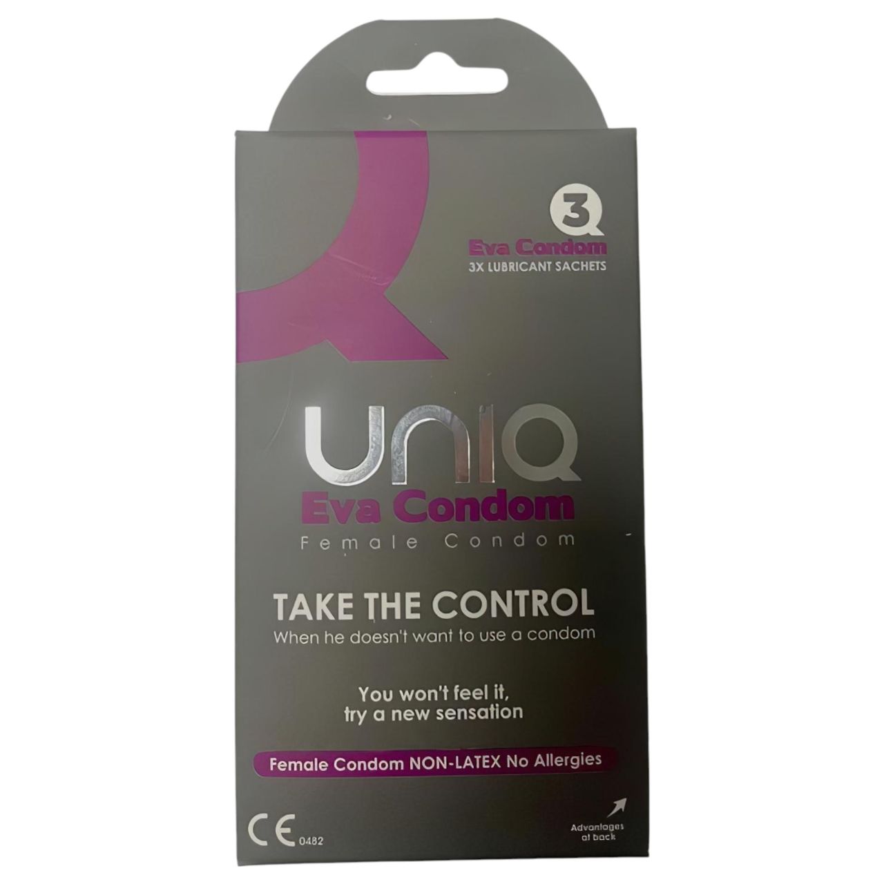 Uniq Eva - latexmentes női óvszer (3db) Uniq Eva - latexmentes női óvszer (3db)