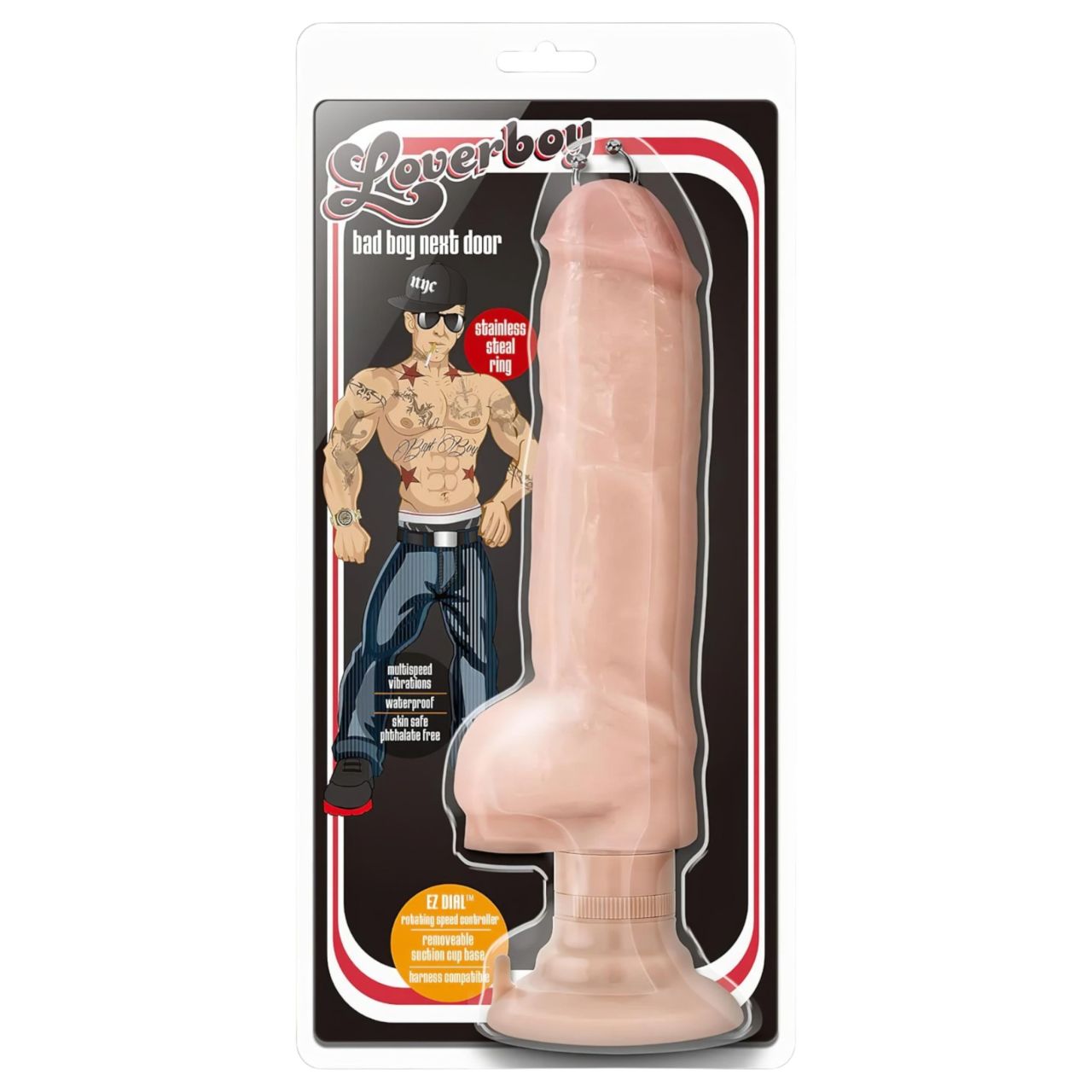 Blush Bad Boy - piercinges vibrátor - 33cm (natúr) Blush Bad Boy - piercinges vibrátor - 33cm (natúr)