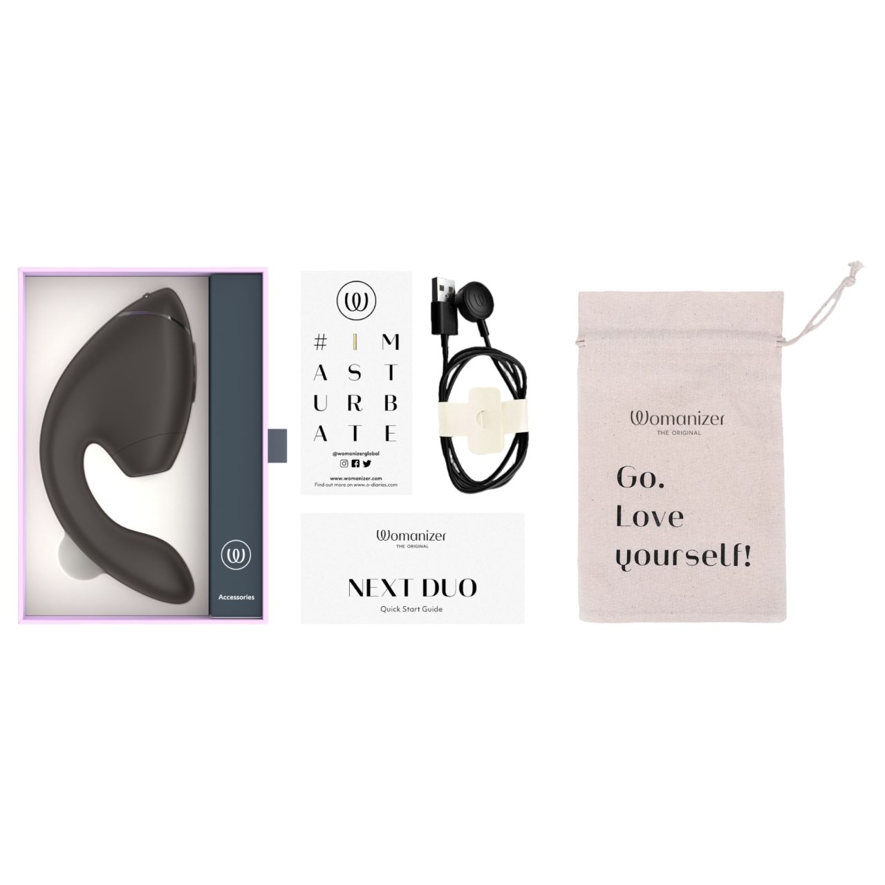 Womanizer Next Duo - 2in1 G-pont vibrátor (fekete) Womanizer Next Duo - 2in1 G-pont vibrátor (fekete)