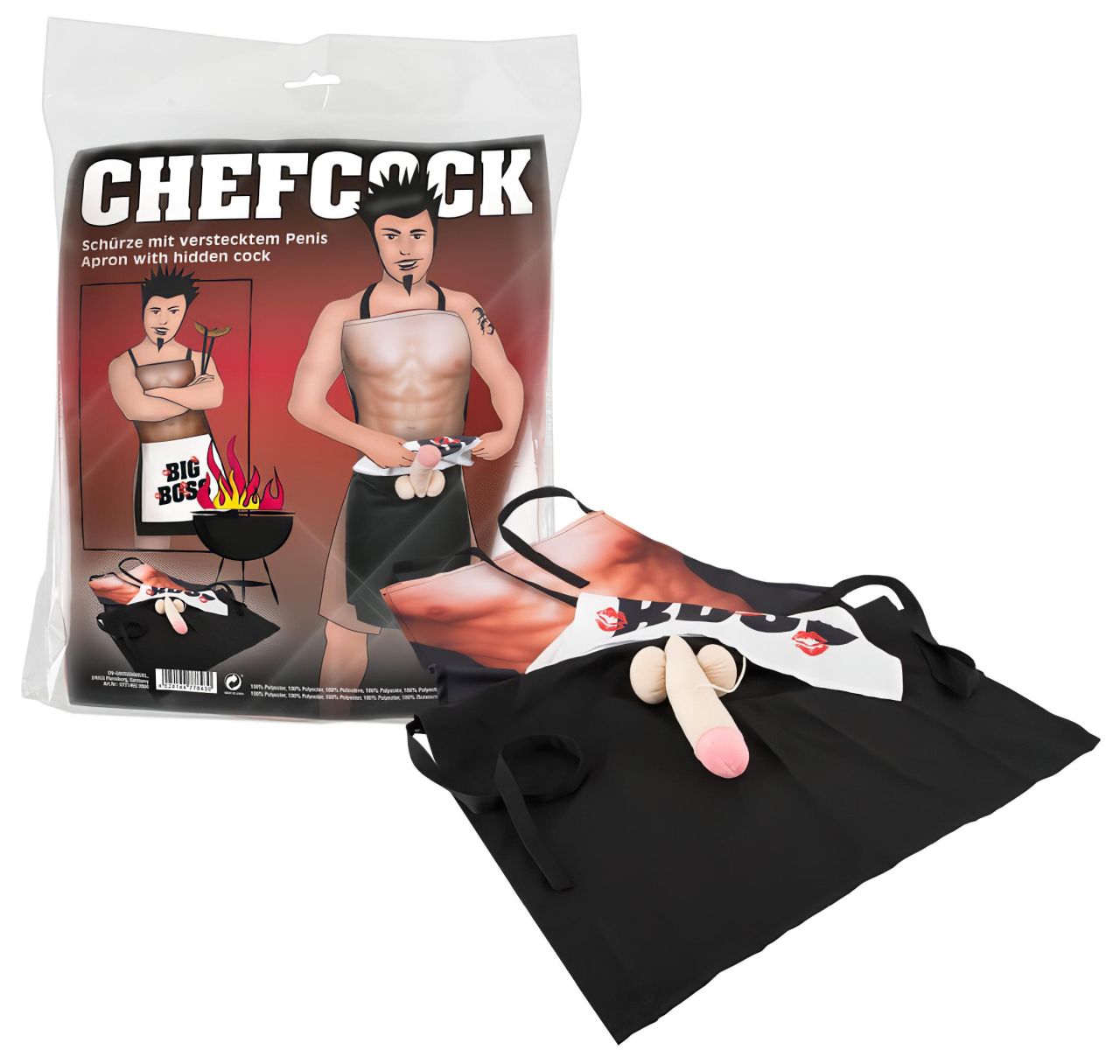 CHEFCOCK - BIG BOSS mókás kötény CHEFCOCK - BIG BOSS mókás kötény