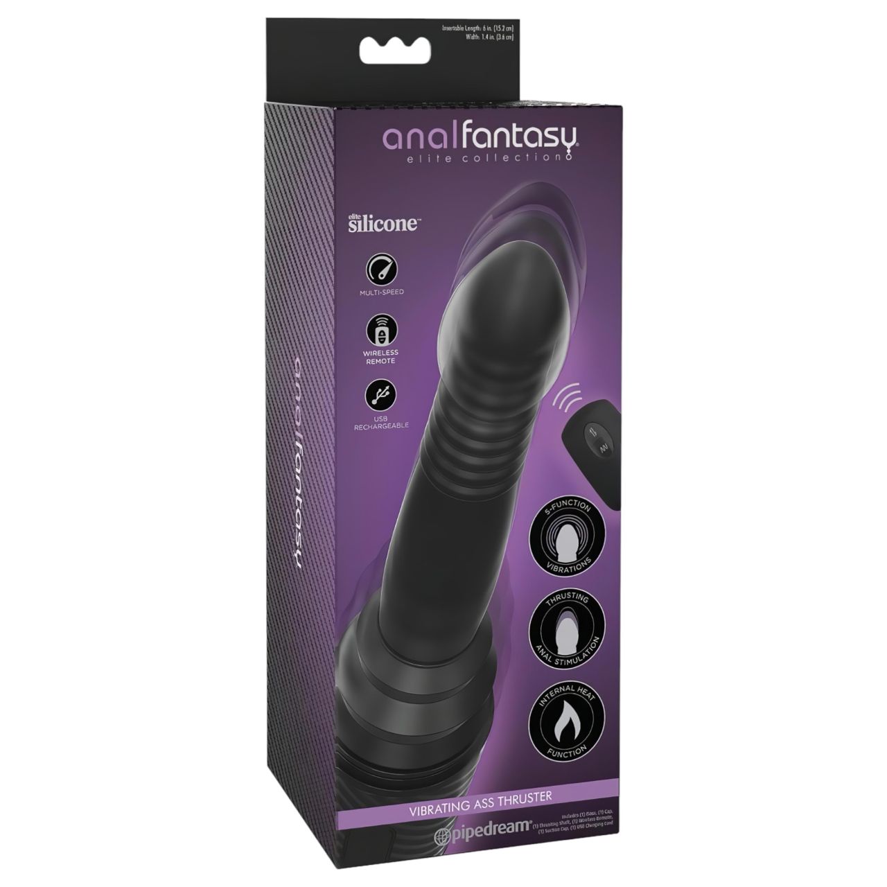 Analfantasy Ass Thruster - lökő anál vibrátor (fekete) Analfantasy Ass Thruster - lökő anál vibrátor (fekete)