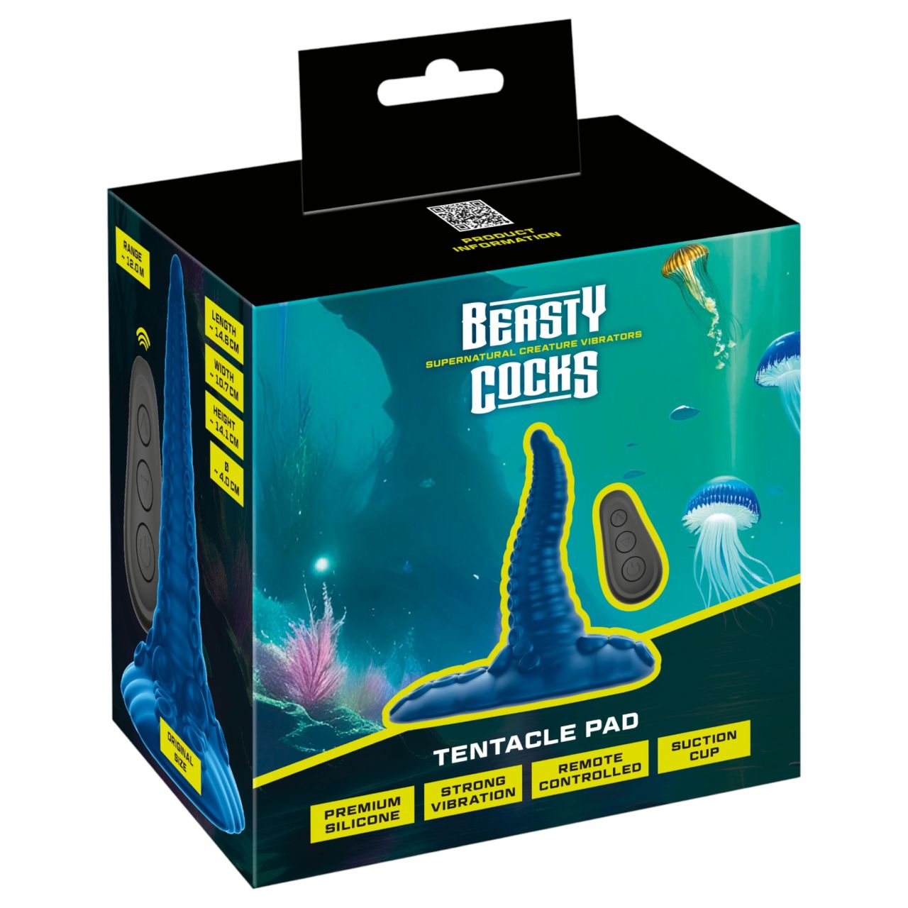 Beasty Cocks - polipkar G-pont párna vibrátor (kék)