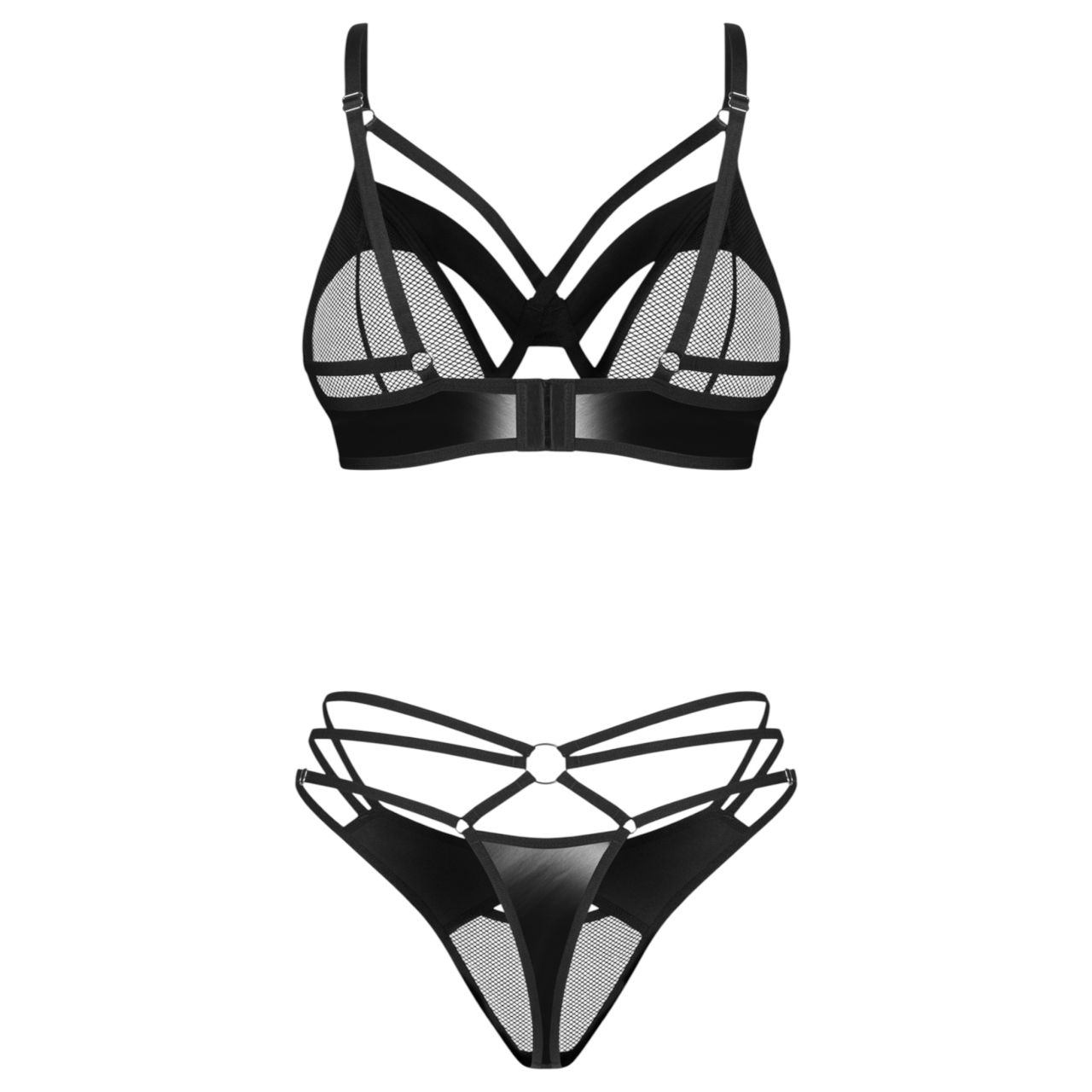Obsessive Dominna - pántos melltartó szett (fekete) Obsessive Dominna - pántos melltartó szett (fekete)