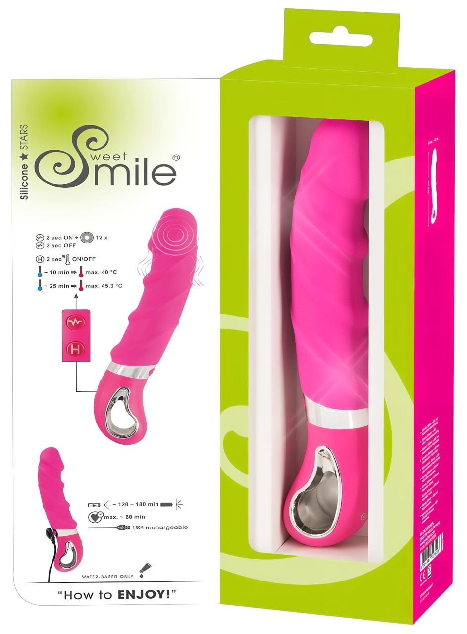 SMILE Soft - akkus, melegítő vibrátor (pink)