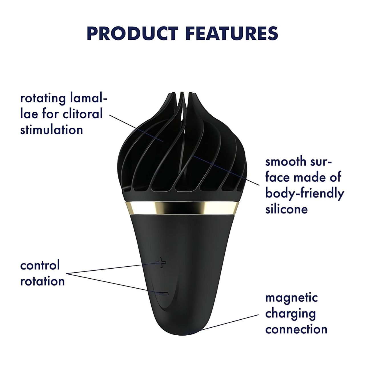 Satisfyer Sweet Treat - akkus, forgó csikló vibrátor, csiklóizgató (fekete) Satisfyer Sweet Treat - akkus, forgó csikló vibrátor, csiklóizgató (fekete)