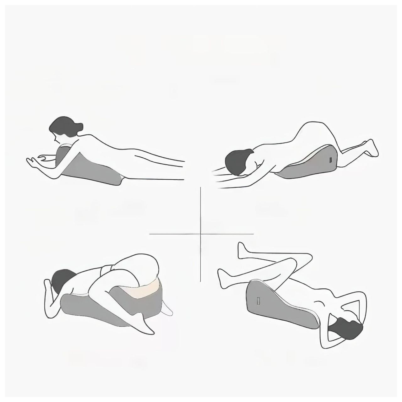 Magic Pillow - Memóriahabos párna dildótartóval (szürke)