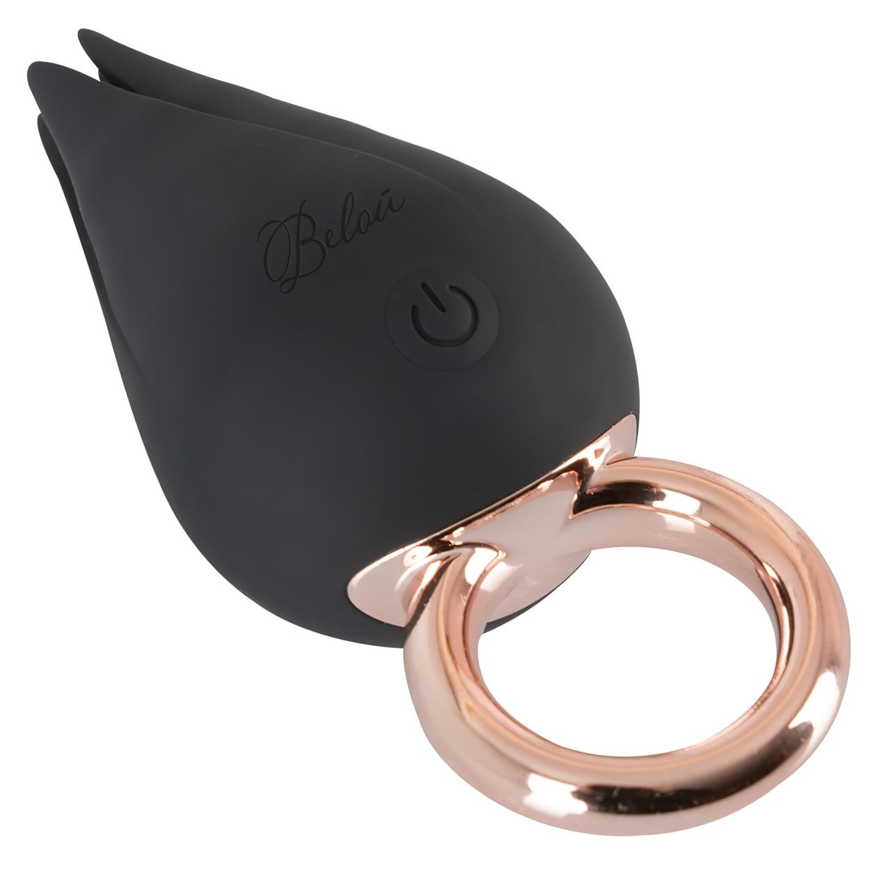 Belou - akkus, vízálló csikló vibrátor (fekete)