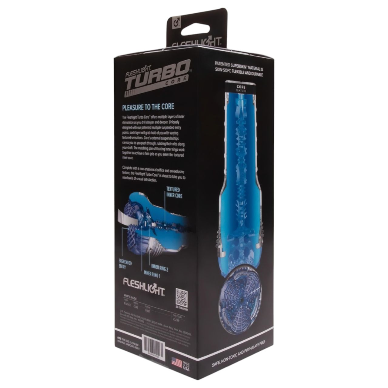 Fleshlight Turbo Core - szívó maszturbátor (kék) Fleshlight Turbo Core - szívó maszturbátor (kék)