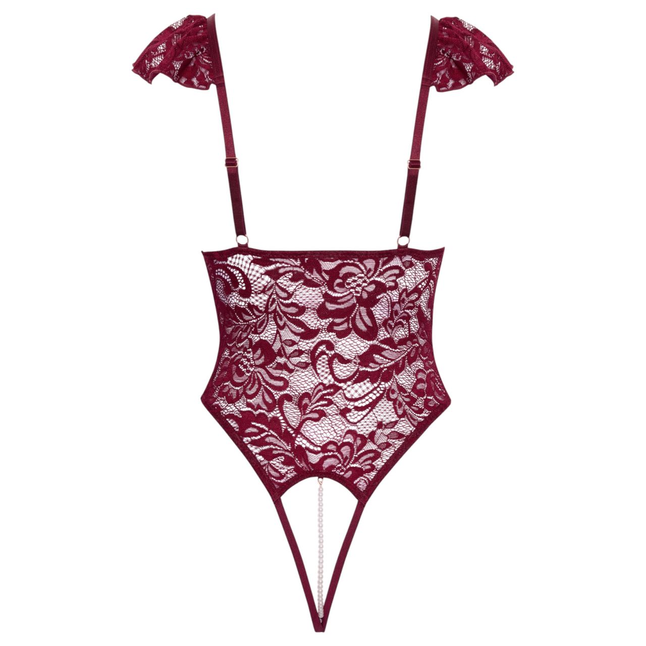 Cottelli - csipkés gyöngyös body (piros) Cottelli - csipkés gyöngyös body (piros)